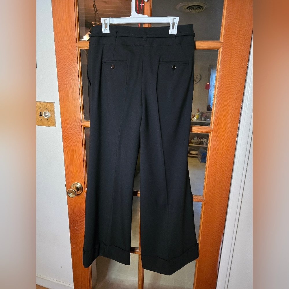 Dolce & Gabbana Elegant Black Women's Wool Pants - Picture 2 of 5